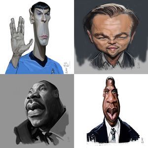 Gallery of Caricatures By Alberto Russo - Italy 